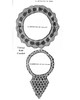 Crochet Bib Ring Collar Pattern Illustration for Design 952