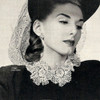 Vintage Flower Collar Necklace Pattern, Vintage 1940s