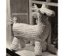 Vintage Crochet Stuffed Horse Toy Pattern is 14 inches tall