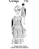 Sleeveless A-Line Crochet Dress Pattern Design 736