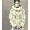 Vintage Big Needle Irish Fisherman Knit Dress Pattern