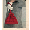 Vintage Crochet Drawstring Bag Pattern
