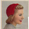 Vintage Crochet Half-Hat Pattern