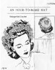 Easy Crocheted hat Pattern, Mail Order 1814