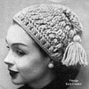 Beanie Cap in Crochet Hairpin Lace 