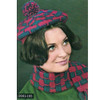 Plaid Beret Crochet Pattern with Scarf