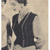 Vintage 1940's Crochet Striped Vest Pattern