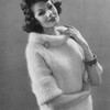 Vintage Mohair Sweater Pattern with Cowl Collar