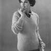 Vintage Ribbed Pullover Knitting Pattern