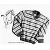 Knitting Pattern Striped Stable Boy Pullover