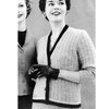 Ribbed Cardigan Knitting Pattern with contrast trim