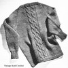 Vintage Raglan Cable Knit Pullover Pattern
