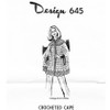 Shell Stitch Crochet Cape Pattern, Design 645