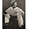Vintage Lace Stole Crochet Pattern in Shell Stitch