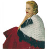 Crochet Puff Stitch Stole Pattern, Vintage 1950s