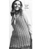 Vintage 1960's Crochet Shell tunic Pattern 