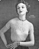 Vintage Crochet Sheer Mohair Blouse Pattern 