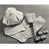 Knitted Socks & Beret Pattern from American Thread