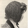 Vintage Cable Jibber Hat Pattern For Girls