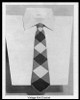 Mens Free Knitted Neck Tie Pattern, Diamond Harlequin 