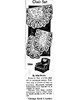Mail Order Design 7354 Crocheted Chair Doily Pattern Set Newspaper Advertisement