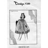 Mail Order Design 7289, Crocheted Cape Pattern