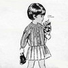 Girls Knitted Suit Pattern, Jacket Skirt Alice Brooks 7482