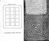Illustration of crocheted squares for Rug or Pillow