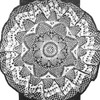 Illustration of 10 inch frilly doily