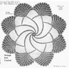 Large crochet rose doily pattern illustration, mail order 2800