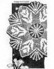 Large Crochet Tulip Doily Pattern Design 506