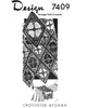 Diamond Medallion Crochet Afghan Pattern Design 7409