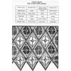 Crocheted Diamond Medallion pattern for afghan or blanket design 7409