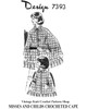 Mother Daughter croched shell stitch capes pattern Design 7393
