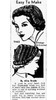Alice Brooks 7443 Crocheted Hat Bag Pattern Newspaper Advertisement