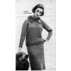 Knitting Pattern Poodle Collared Two Piece Dress
