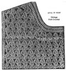 Crochet Top pattern stitch illustration for Mail Order Design 7411