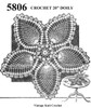 Pineapple centerpiece crochet doily pattern No 5806