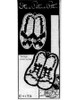 Crochet Potholders Pattern, Slipper Shoes, Mail Order E-1173