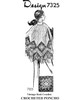 Crochet Poncho Pattern with Granny Squares, Mail Order Design 7325