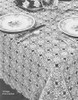 Vintage crochet Tablecloth Pattern, Cluster Stitch Square