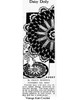 Mail Order pattern no R2557, Crocheted doily newspaper advertisement