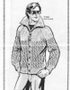 Mans Collared Jacket Knitting Pattern, Alice Brook Design 7490