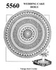 Wedding Cake Crocheted Doily Pattern, Centerpiece No 5560