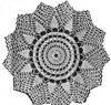 Large Pineapple Seed Crocheted Doily Pattern No 5535
