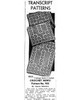 Mail Order Design 902 Crochet scarfs mats newspaper advertisement 