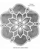 Large Pineapple Crocheted Doily Pattern, Alice Brooks Design 7622