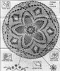 Pineapple Crochet Doily, Flower Embroidery, Anne Cabot 5826