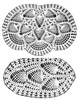 Illustration of crochet pineapple chair back and arm rest