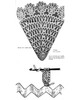 Illustration of doily with medallion border